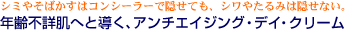 アンチエイジング・デイ・クリーム